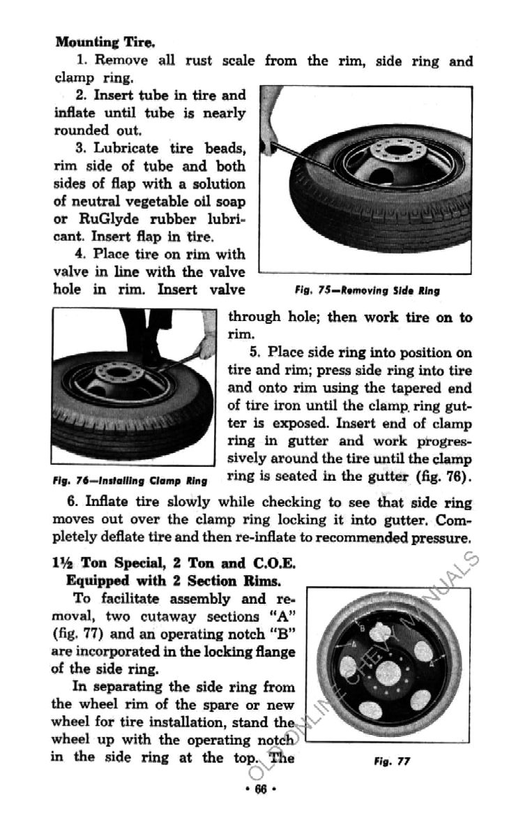 1954 Chevrolet Trucks Operators Manual Page 41
